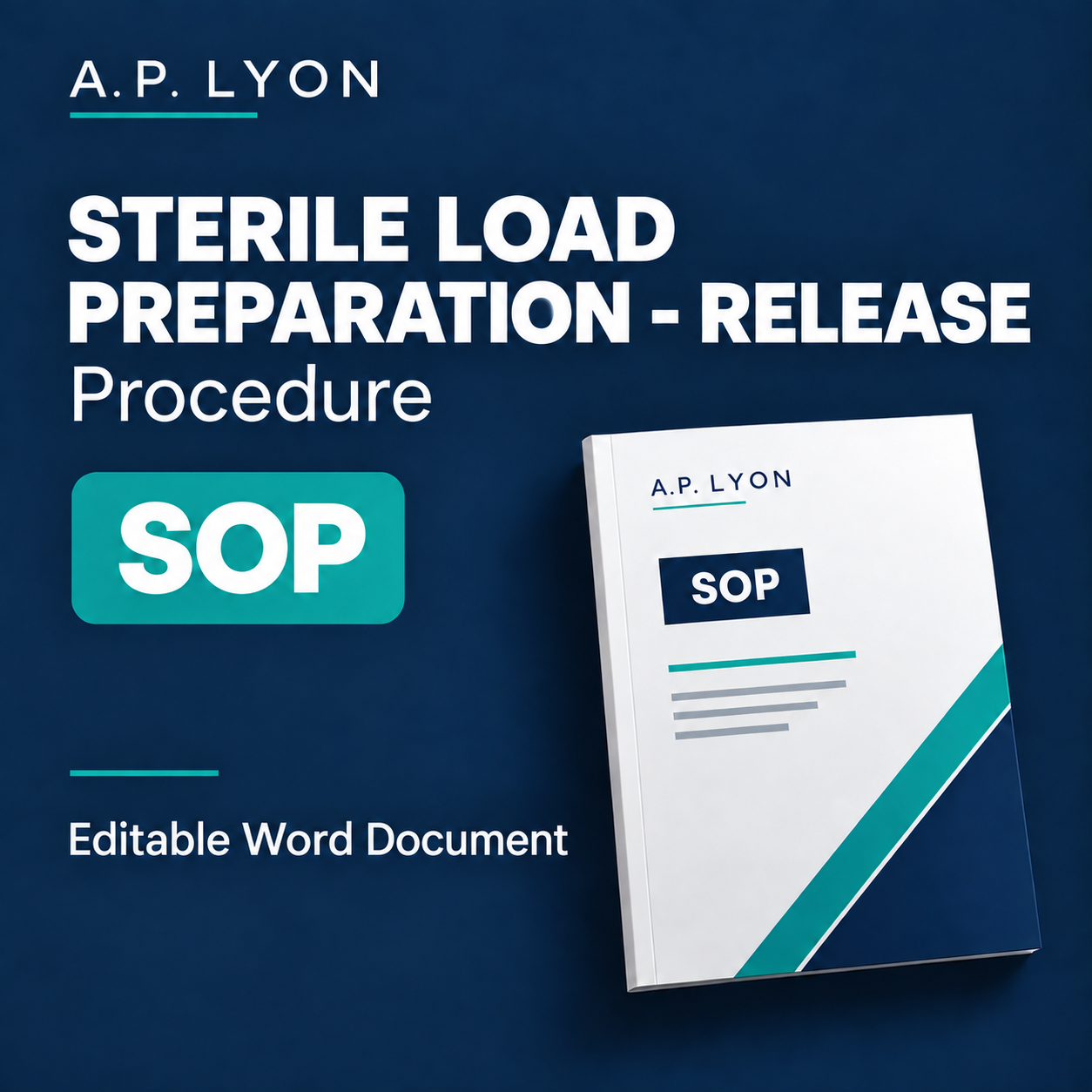 Sterile Load Preparation - Release Procedure — editable word document cover