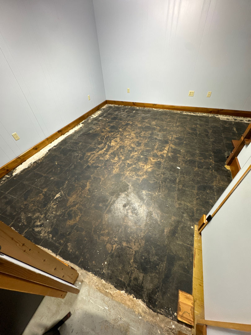 Before floor installation