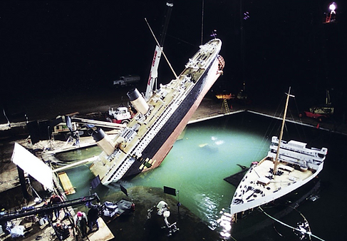 Titanic 1/6th scale sinking ship model