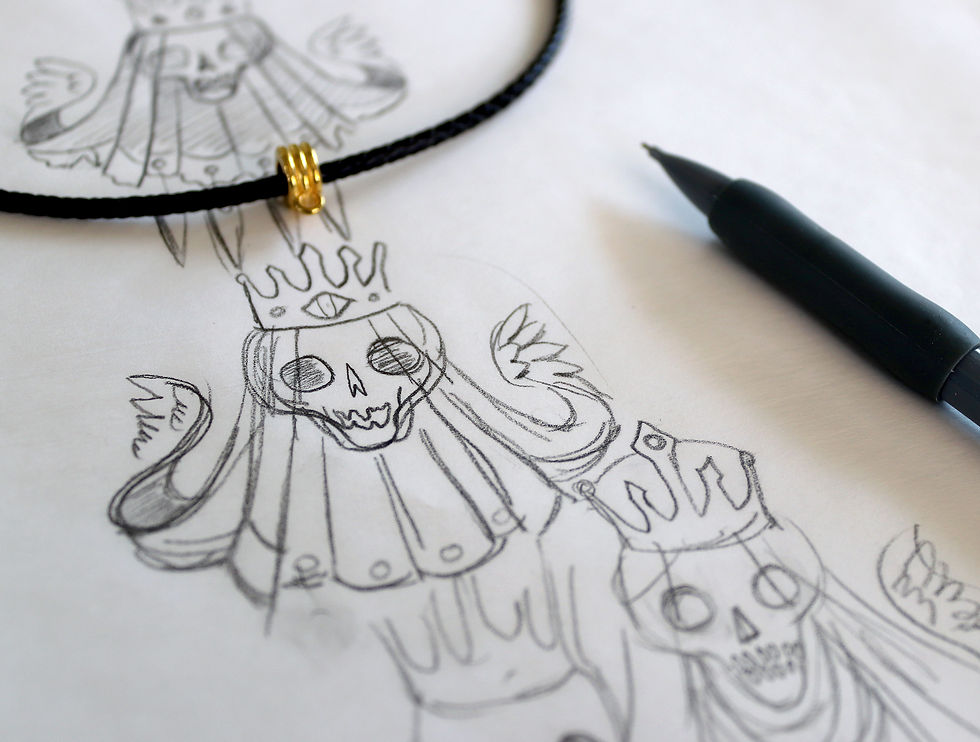 O DEATH NECKLACE SKETCHES