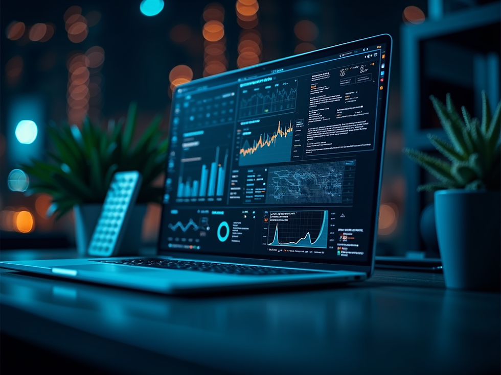 High angle view of a data center with backup power systems and cooling units