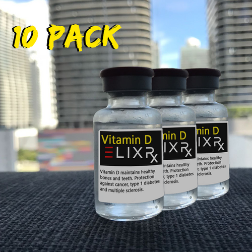 10 Pack Vitamin D Intramuscular Shot ELIXR IV Therapy