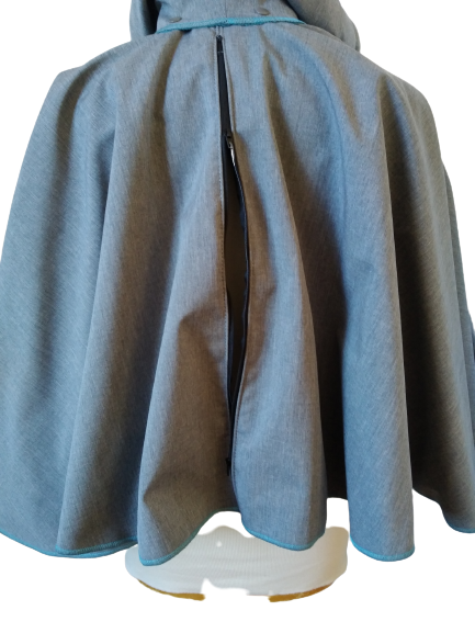 Miniature : Poncho Elie court dos ouvert imperméable