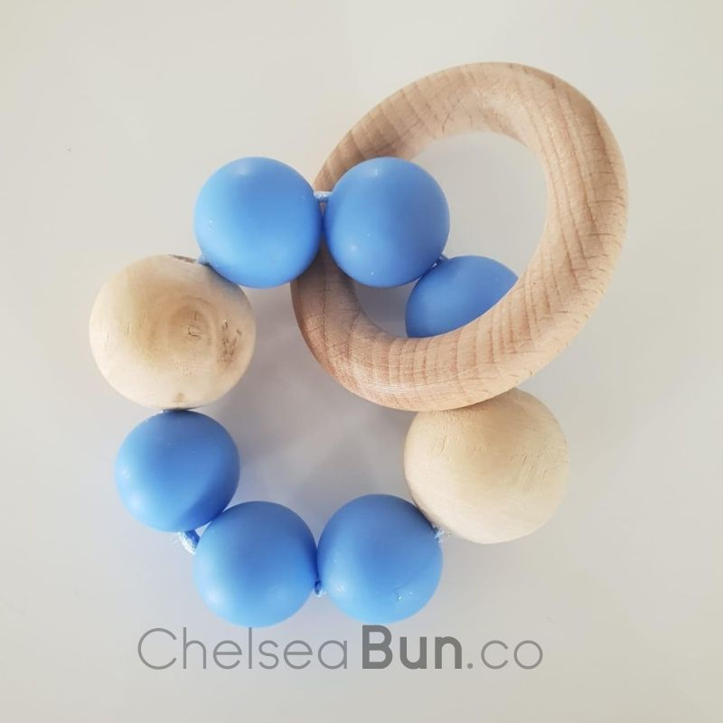 Thumbnail: Silicone Teethers” - the “Chunky Silicone and Beechwood” Teether