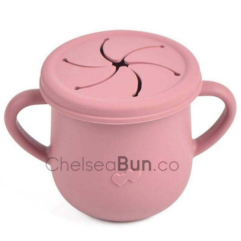 Thumbnail: Silicone 5 Piece Starter Feeding Sets (bib, bowl,  snack cup, spoon and fork,) 