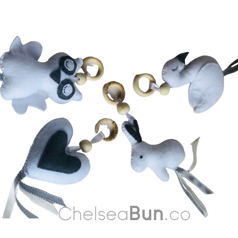 Thumbnail: Additional Dangles for Developmental Wooden Playgyms 