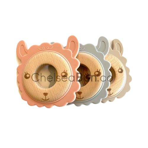 Thumbnail: Beechwood & Silicone Donut Teethers