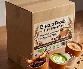 EB02W 96 Edible Cups Foodservice Pack