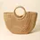 Thumbnail: Take Me There Half Moon Straw Tote Bag