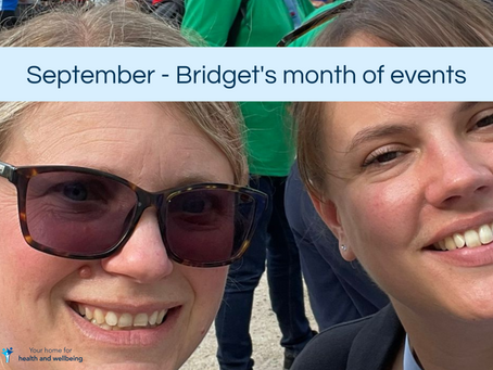September - Bridget's month of events