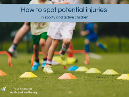 How to spot potential injuries in sporty and active children