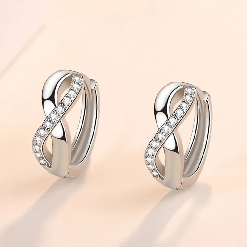 Solenne Infinity Hoop Earrings