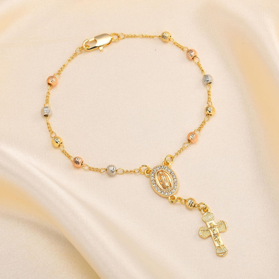 Thumbnail: Solenne Sacred Cross Rosary Bracelet