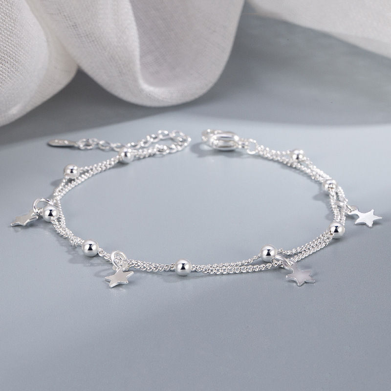 Thumbnail: Solenne Celestial Star Anklet