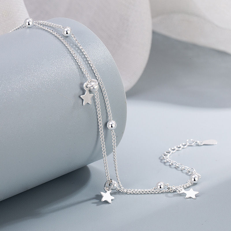 Thumbnail: Solenne Celestial Star Anklet
