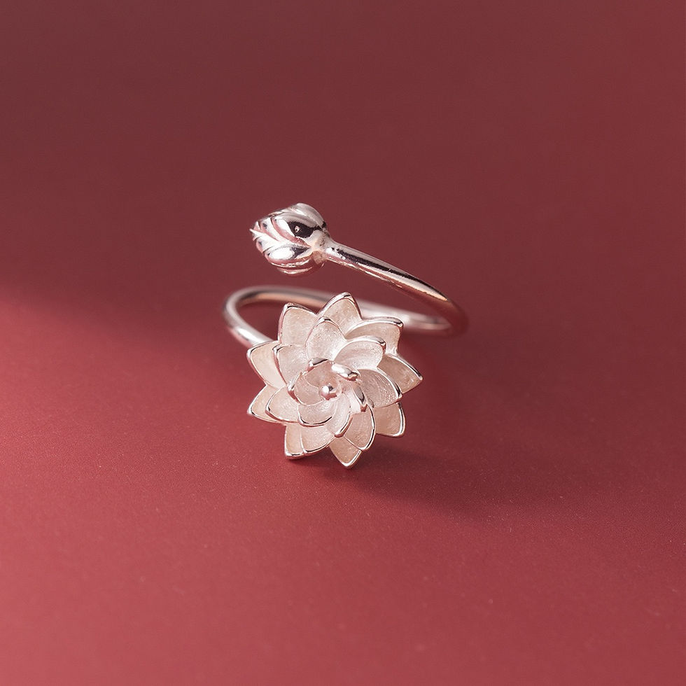 Thumbnail: 925 Sterling Silver Rings For Women Geometric Fine Jewelry Finger Adjustable Cut