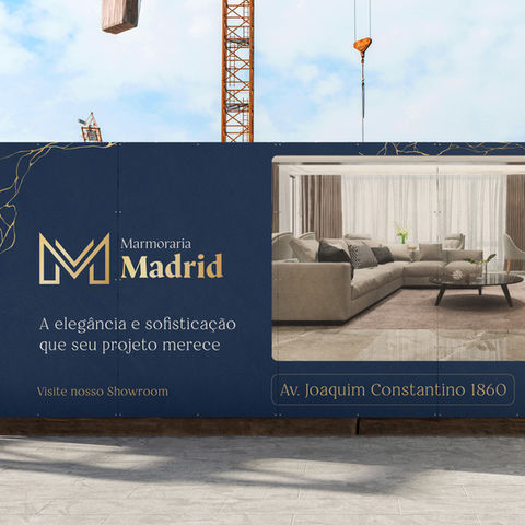Redesign de marca
Identidade visual
A Marmoraria Madrid nos confiou o desafio de criar uma nova marca e identidade visual que transmitissem sofisticação, excelência e confiabilidade.
