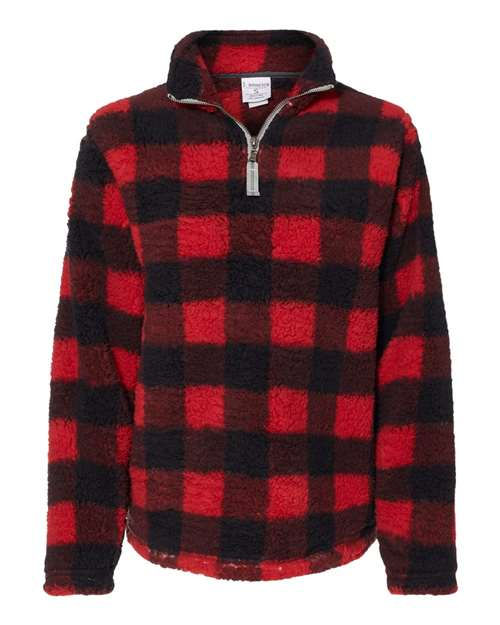 J. America - Women’s Epic Sherpa Quarter-Zip Pullover - 8451