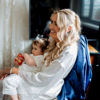 Bridal prep before Tower of London Ceremony