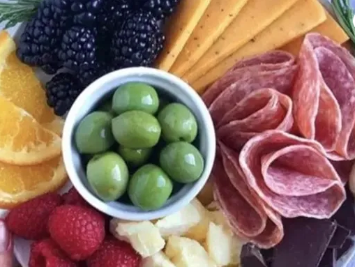 Arranged Food and Objects