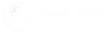 Steady Mind logo WHITE