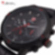Miniatura: Reloj Shark Swell 2 - Correa Cuero Rojo