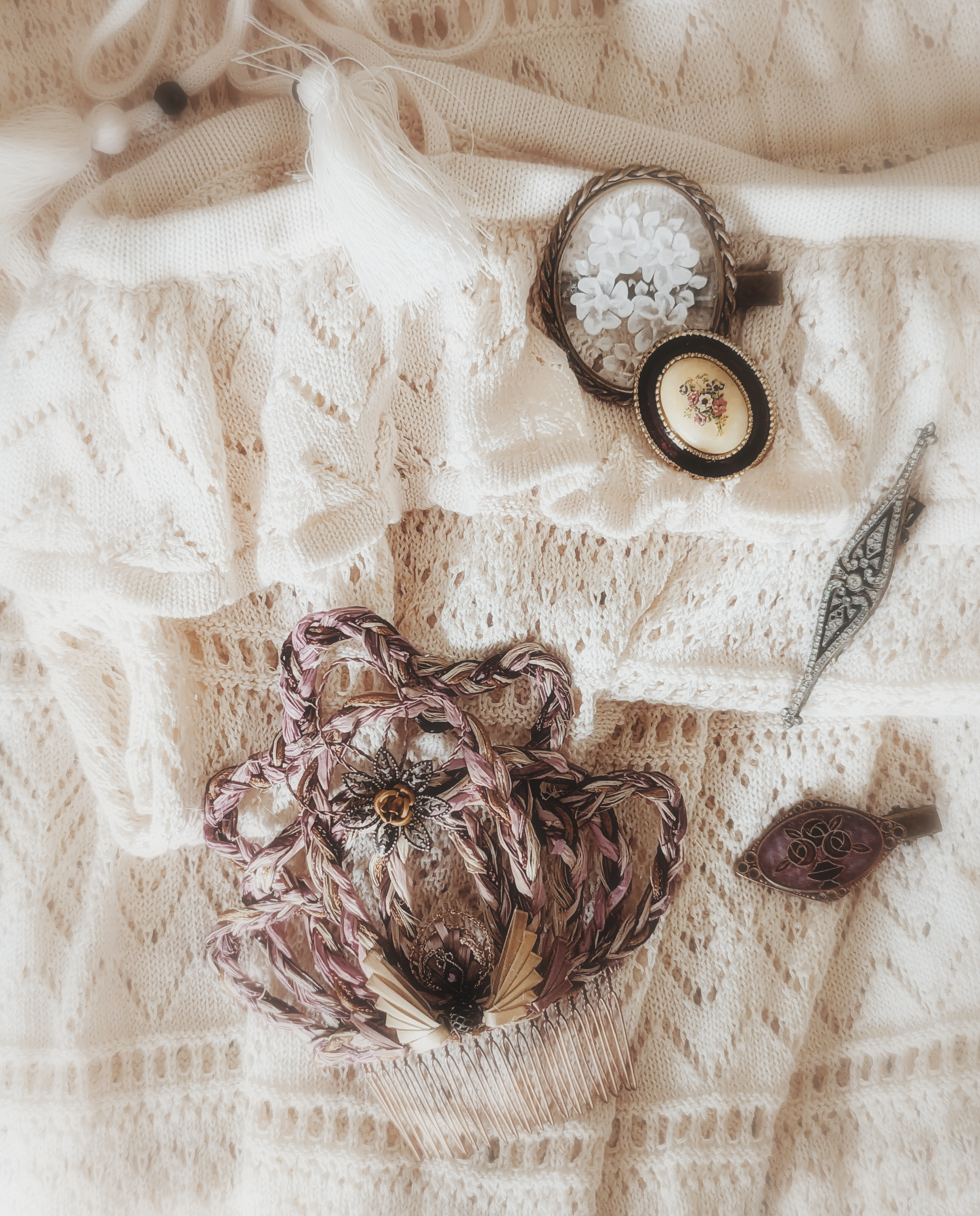 peigne accessoire cheveux mariage bohème