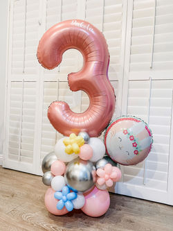 Number Balloon Column
