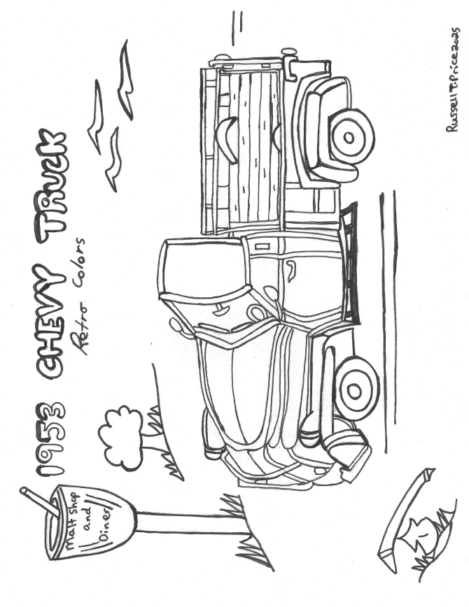 Thumbnail: Cars & Trucks Coloring Book (Digital Download)