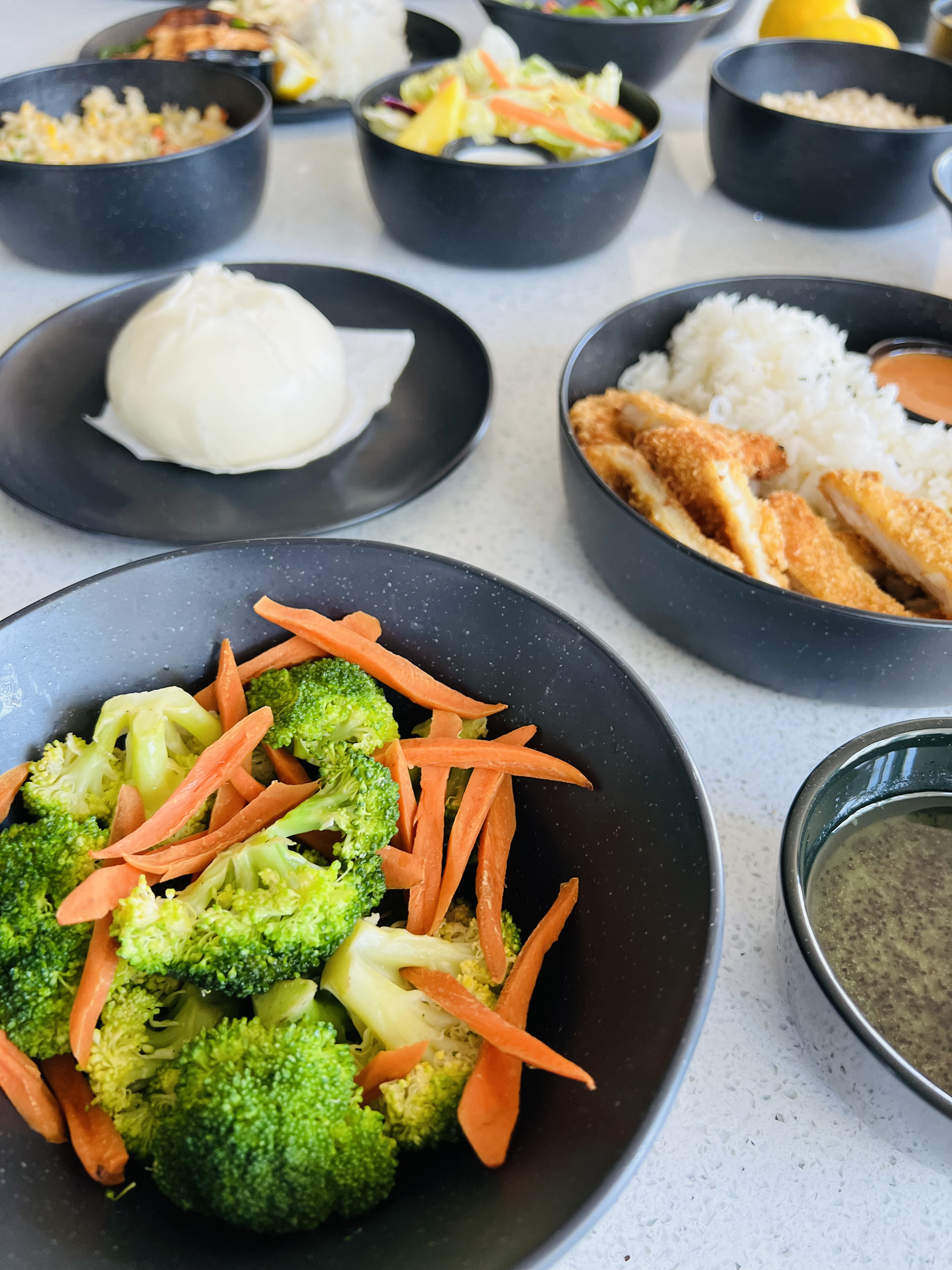 Arranged Food and Objects
