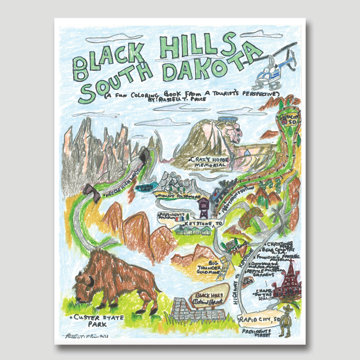 South Dakota Coloring Book (Digital Download)
