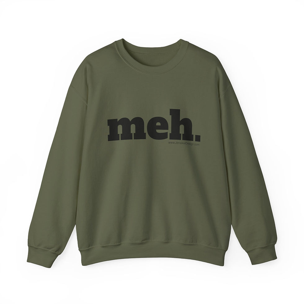 Miniatura: "meh." says it all S-5XL Heavy Blend™ Crewneck Sweatshirt