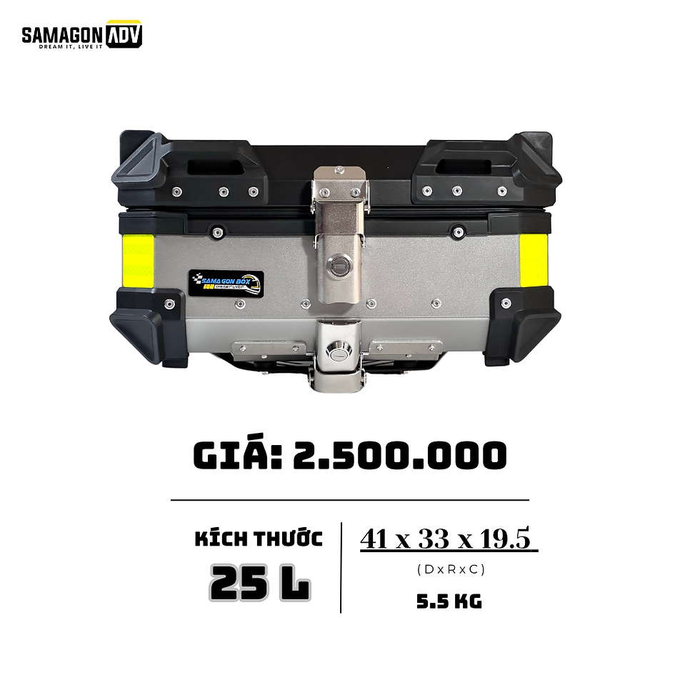 Thùng Nhôm 25L Bạc