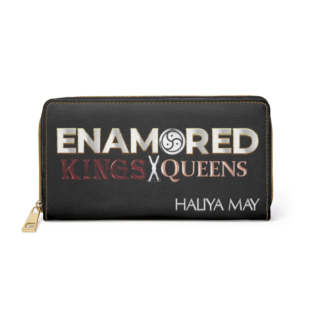 Dark ENAMORED Zipper Wallet