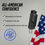 Thumbnail: Black pepper spray with American flag and text: All-American Confidence, USA made.