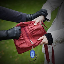 Thumbnail: Thief stealing a red purse from a woman, close up, crime scene, dangerous situation.