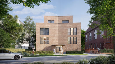 3D Architekturvisualisierung eines Wohngebäudes in der Mittelstrasse in Berlin