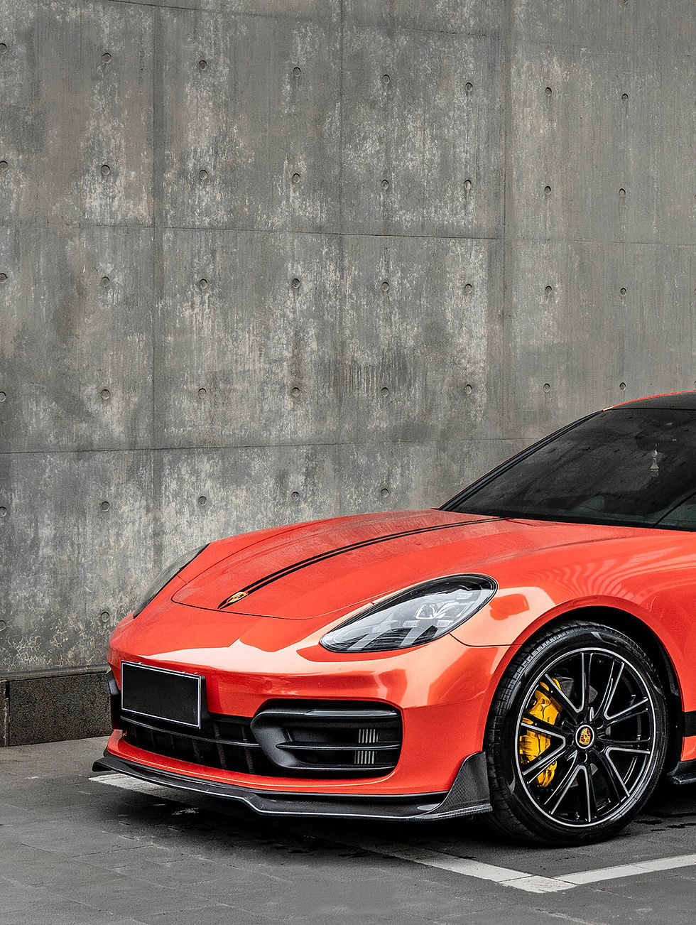 Thumbnail: Metallic Lava Orange Vinyl Wrap