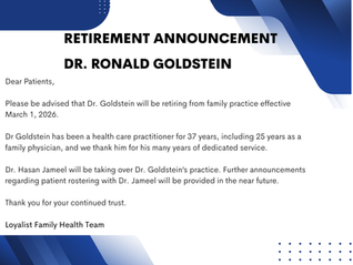 Retirement Announcement