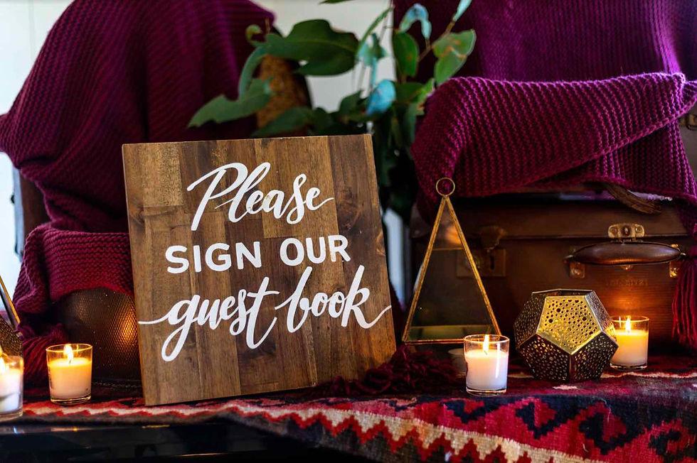 GUEST BOOK SIGN