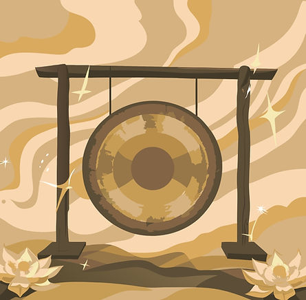 a sound healing gong