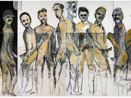 ARTISTA VISUAL EXPÕE PINTURAS DE VIOLÊNCIA CONTRA A MULHER PRODUZIDAS AO LONGO DE 10 ANOS