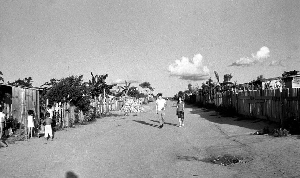 Rua em Sobradinho em 1964. Foto - Arquivo Público do DF