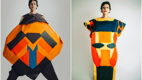 MOSTRA APRESENTA ESCULTURAS TÊXTEIS PARA PROTEGER OS CORPOS CONTEMPORÂNEOS