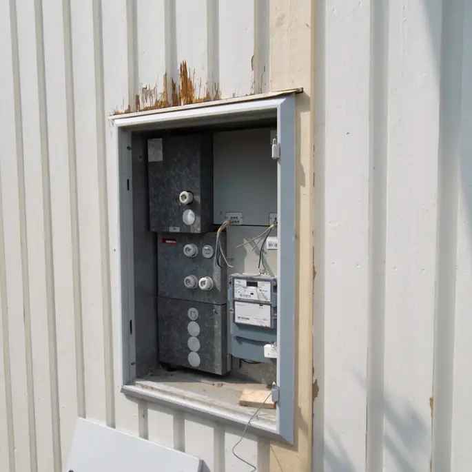 Laga fasad på hus i Åsa Kungsbacka.