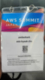 AWS Summit Japan Blog name tag