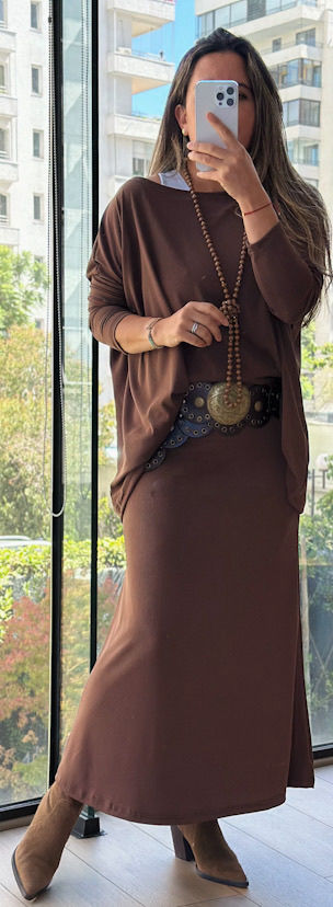 Miniatura: Falda lisa Rib