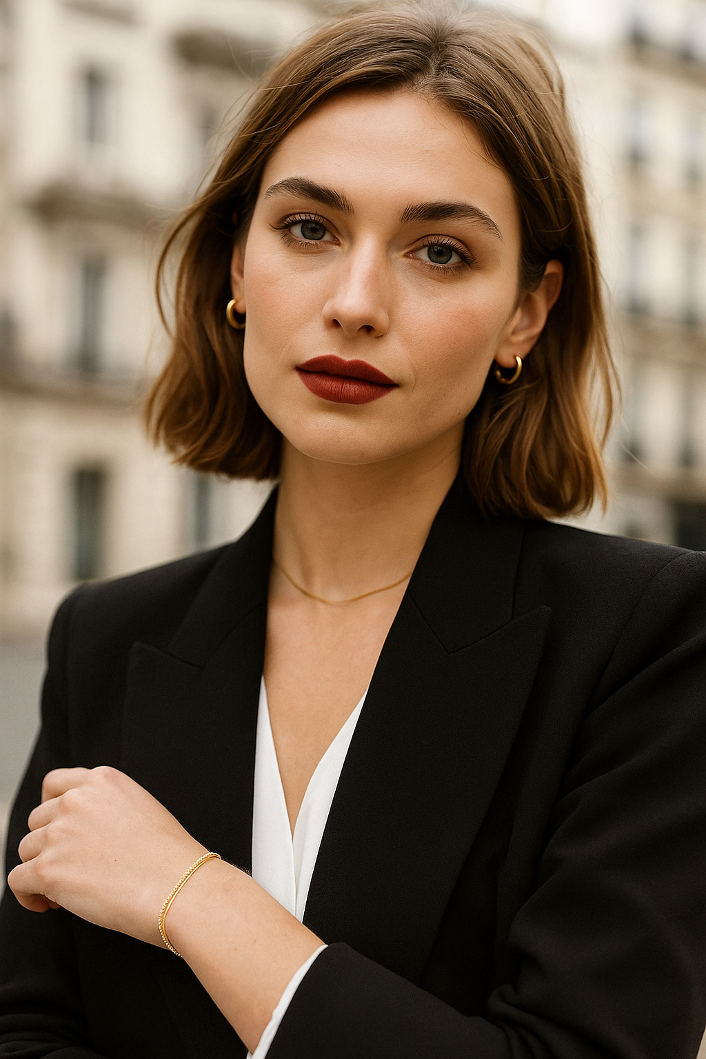 “Les Fils d’Or” – Triple Chain Bracelet