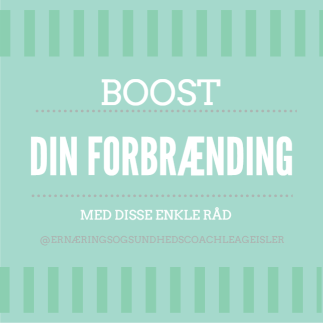 Boost din forbrænding