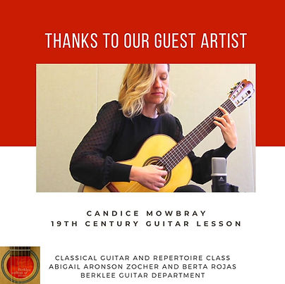 Berklee College of Music Guest Lecturer Candice Mowbray